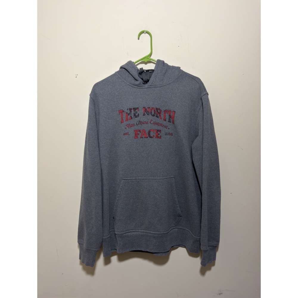 North Face "Fine Alpine Equipment" Gray Hoodie Men's Large Soft Comfy